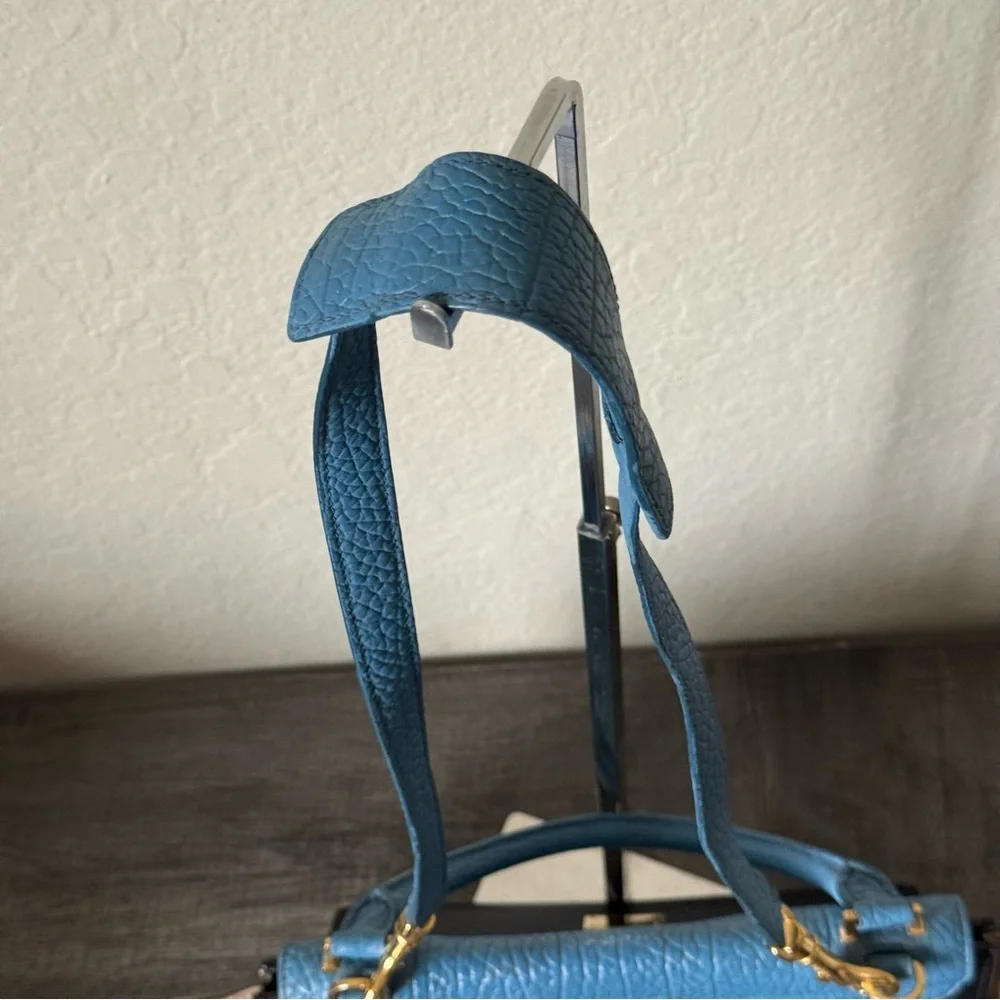 CELINE TRAPEZE TRICOLOR 2 WAY LEATHER & SUEDE BAG - Picture 5 of 12